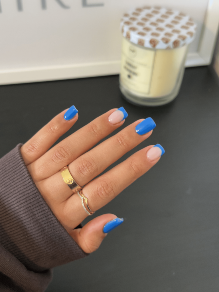 American Independence Blue Day Nails